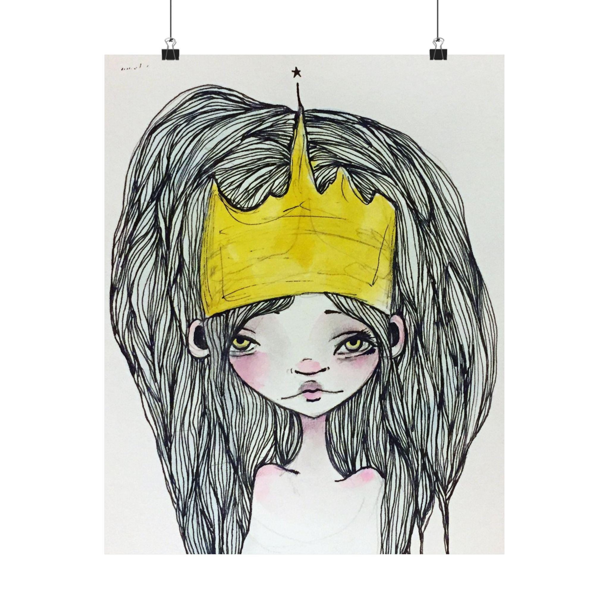 Crowned Princess · Poster Print