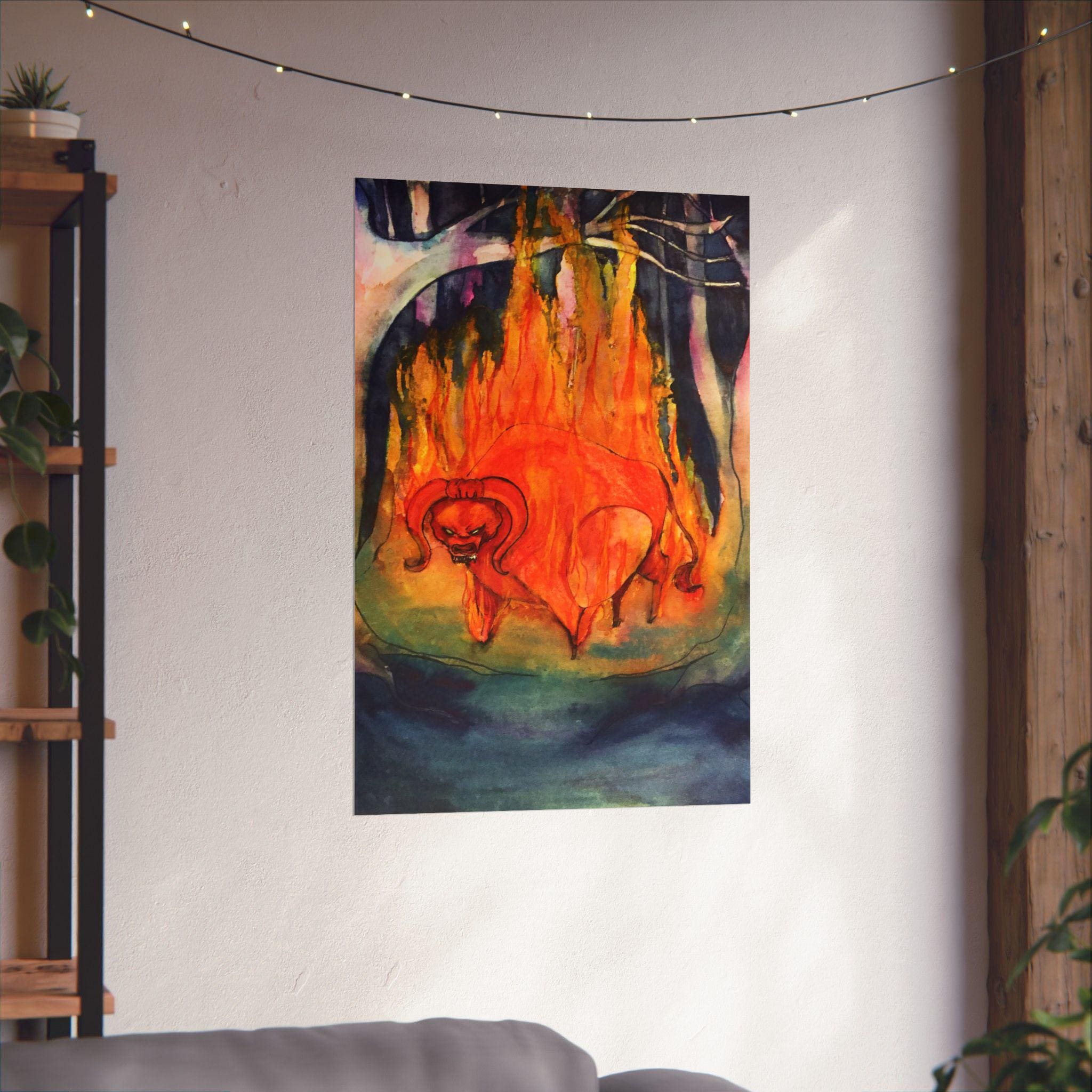 The Red Bull · Poster Print