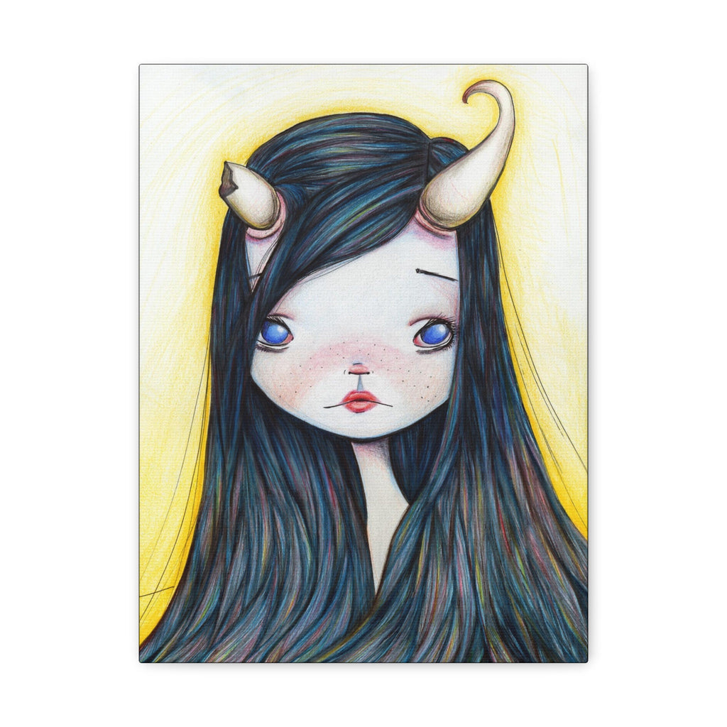 Lonely Girl · Canvas Print