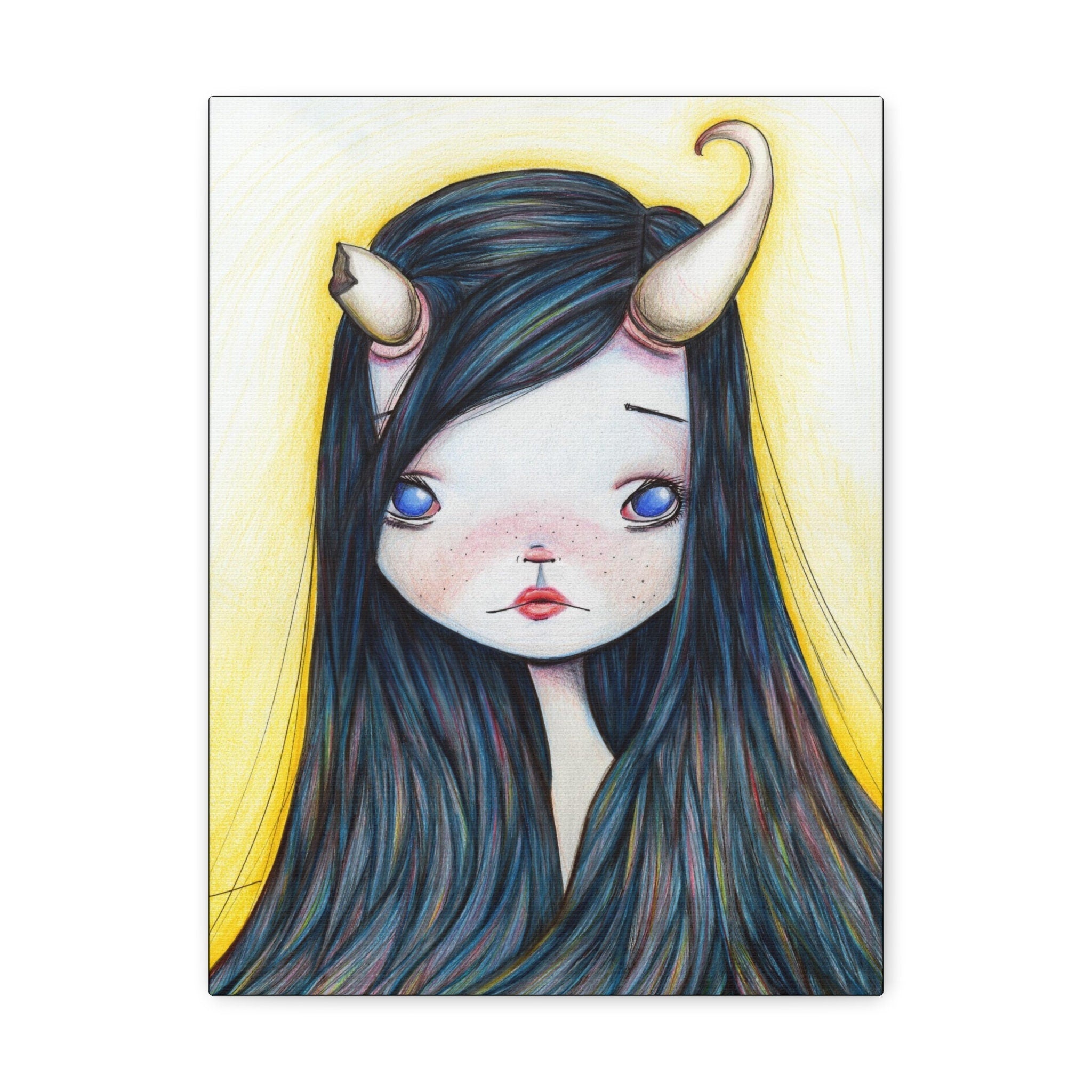 Lonely Girl · Canvas Print