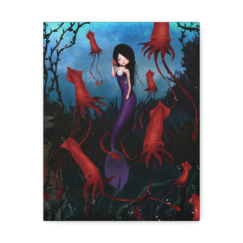 Purple Mermaid · Canvas Print