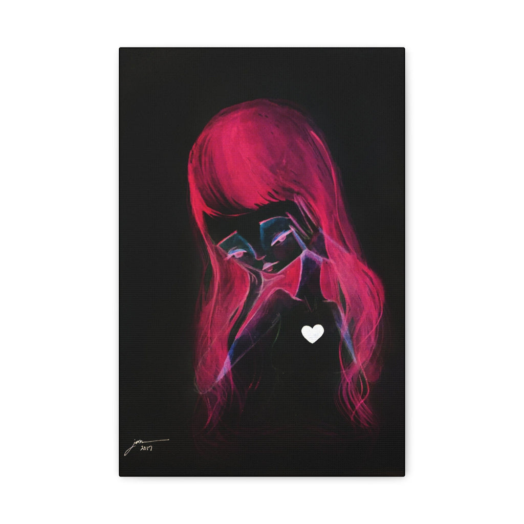 Girl Inverted · Canvas Print