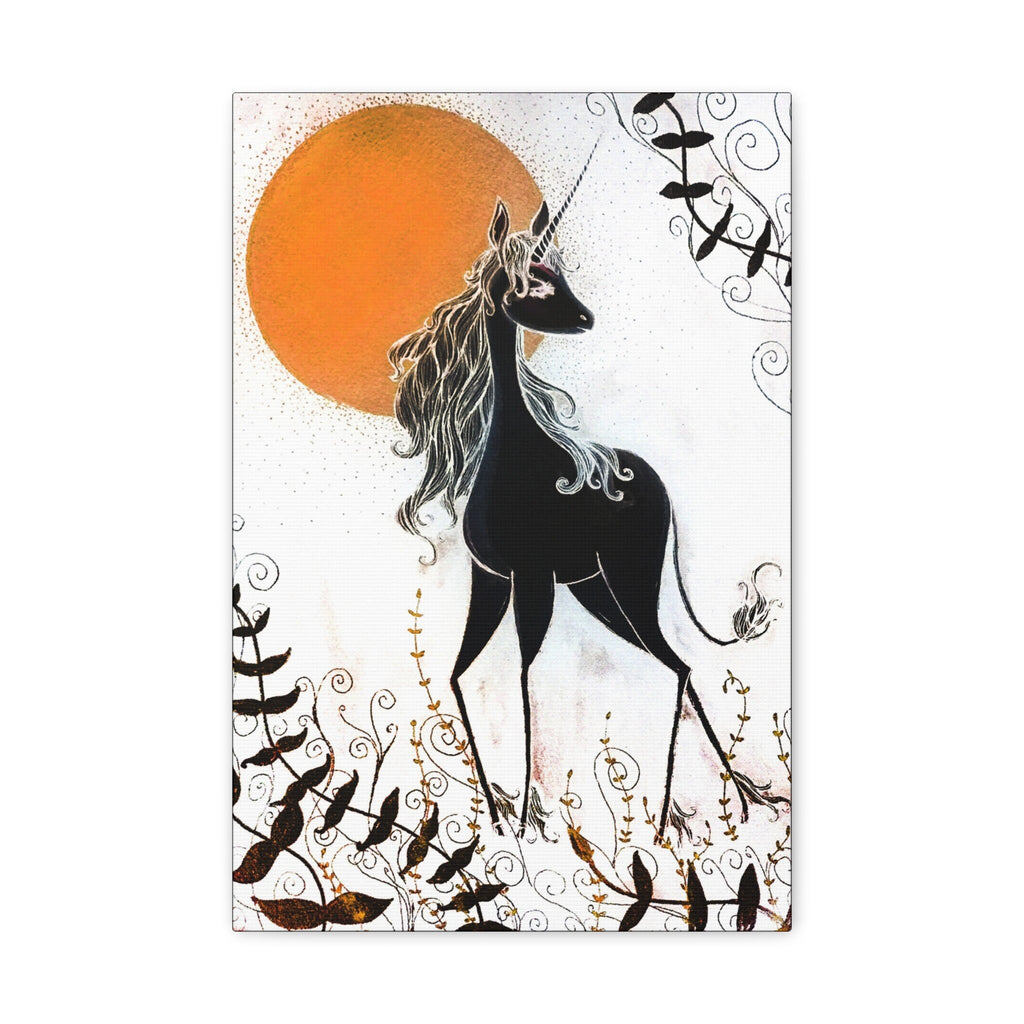 The Last Unicorn Inverted · Canvas Print