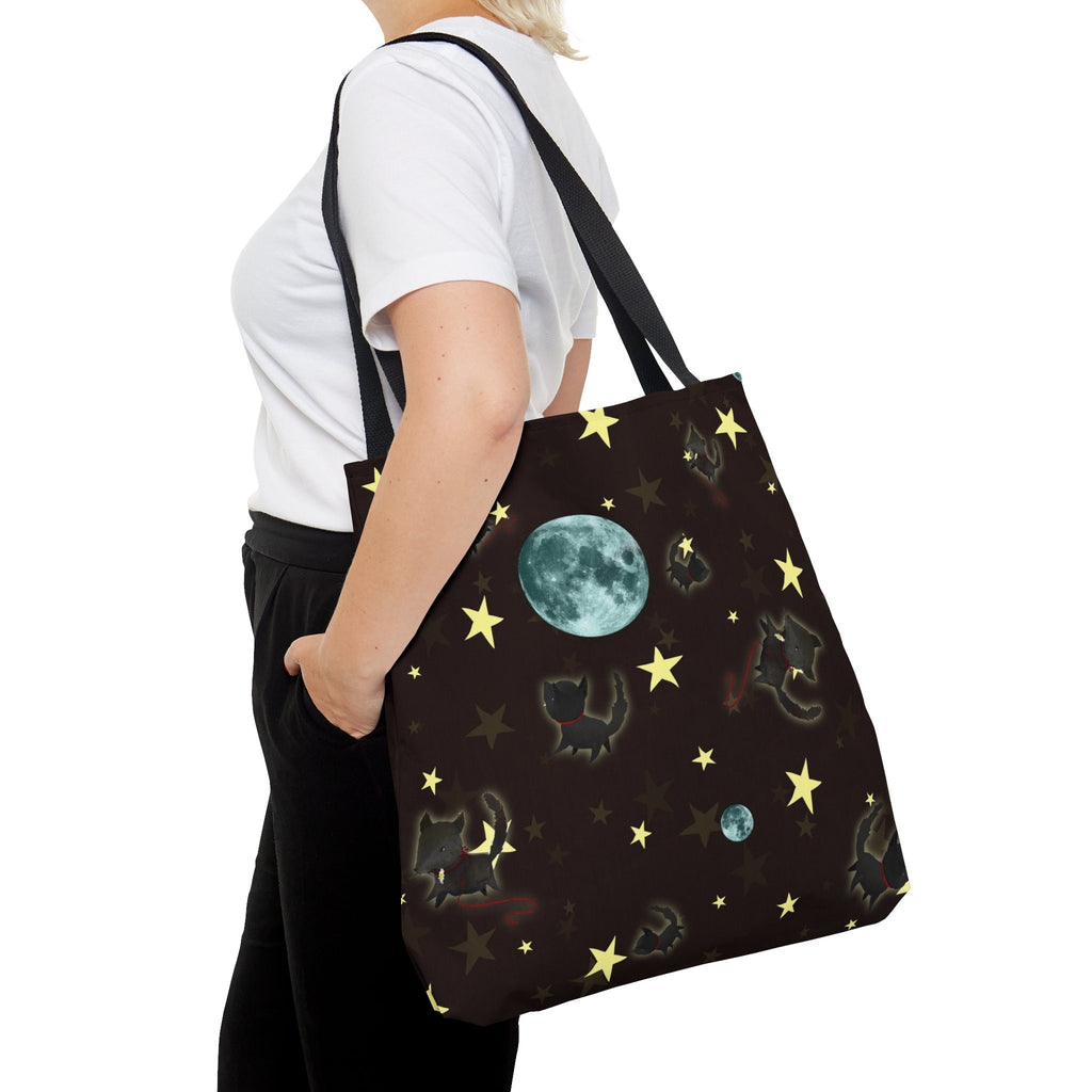 Little Wolf and the Moon · Tote Bag