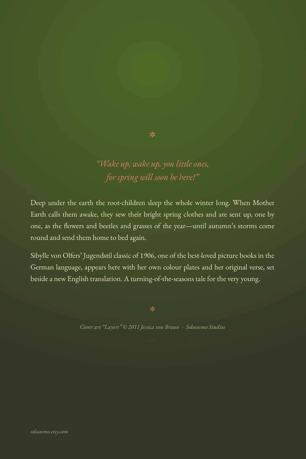 The Story of the Root-Children, back cover