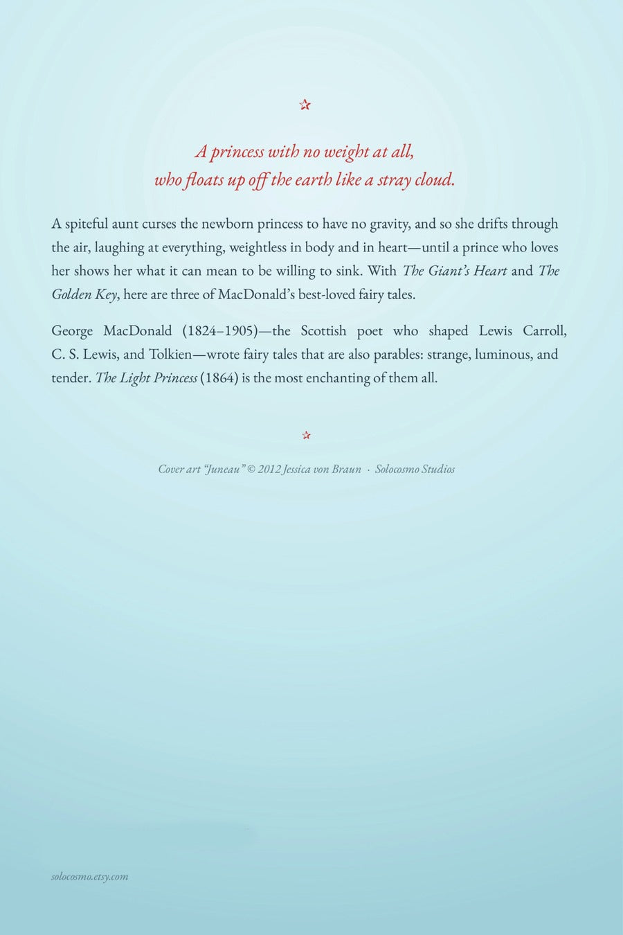 The Light Princess, back cover
