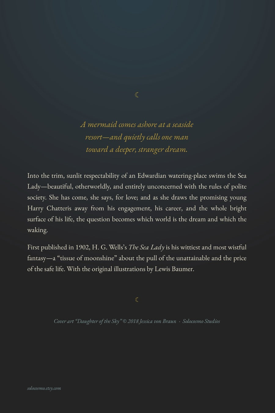 The Sea Lady, back cover